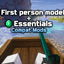 Essential x First person models compat logo