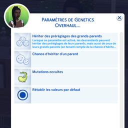 Genetics Overhaul Collection - Traduction FR project image