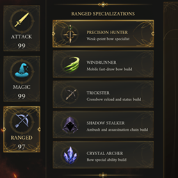 Class specialisations & Random armour rolls project image
