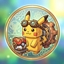 Kira's cobblemon and flying islands logo
