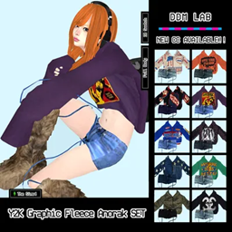 C / Y2K Graphic Fleece Anorak SET [10Swatches] project image