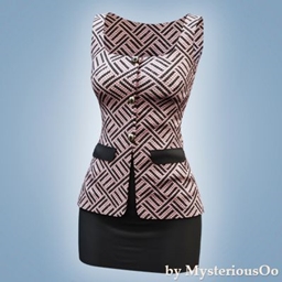 Tweed peplum top and mini skirt project image