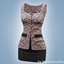 Tweed peplum top and mini skirt logo