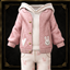 Toddler - Cozy layered outfit with textured jacket and printed pants logo