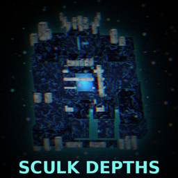 THE SCULK DEPTHS (Sculk Dimension Addon) logo