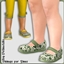 Toddler Sage Green Flat Shoes logo
