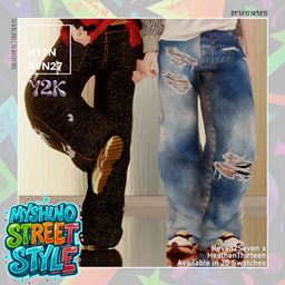 Child's Relaxed Ripped Fit Wide Leg Jeans project image