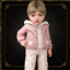 Infant - Cozy layered set with textured jacket and printed pants logo