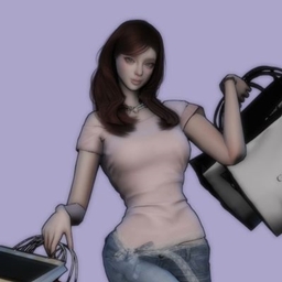 [CalebVito]Female shopping bag pose project image