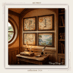 Middle-earth & Shire Map Cartography Wall Art Collection project image