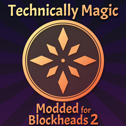 Modded for Blockheads 2: Technically Magic logo