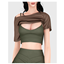 Bra with Crop Tee logo