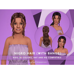SONYASIMS - Nigro Hair Kids (With bangs) logo