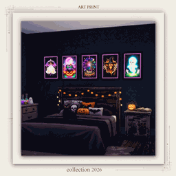 Halloween Neon Art Paintings (Functional Wall Lights) project image