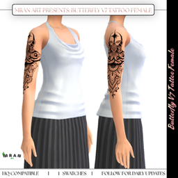 Butterfly V7 Tattoo Female logo