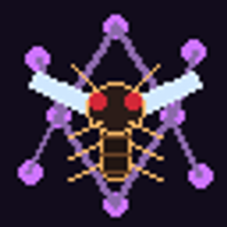 FlyWire Bedrock - Fly brain inside minecraft bedrock logo