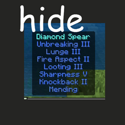 Compact Item Popup | Hide Enchantment Names project image