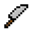 Throwable knife Bedrock logo