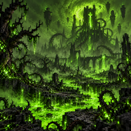 Overtaken by the Blight (Lime Green, Evil) 