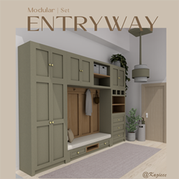 Kaziecc ~ Modular Entryway Set - Hallway & Foyer CC | 12 Pieces project image