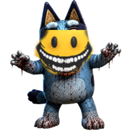 Verity x Bluey Turely Horror Very spooky And Scary logo