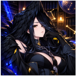 Black Bird Ui | Anime Girl Animated Menu for Minecraft 1.21.131 — Textures screenshot