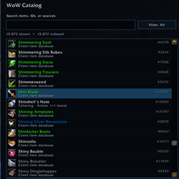 WoW Catalog project image