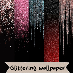 Glittering wallpaper logo