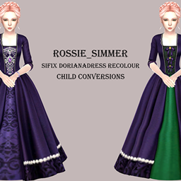 Sifix Doriana Dress Recolour + Child Conversion | Bonus Bow CC logo
