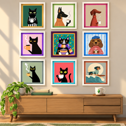 DobaStudio — Coffee Companions Wall art project image