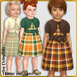 Toddler Fall Plaid Dresses logo