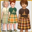 Toddler Fall Plaid Dresses logo