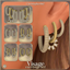 Visage Earrings Set - Diamond Charm Hoops Earring Stack logo
