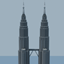 Petronas Twin Towers 1:1 logo