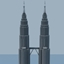Petronas Twin Towers 1:1 logo