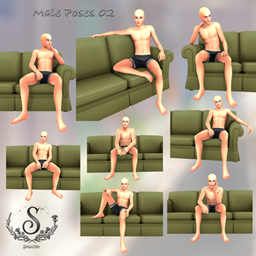 Male poses 02 logo