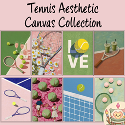 Tennis Aesthetic Canvas Collection logo