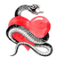 snake heart logo