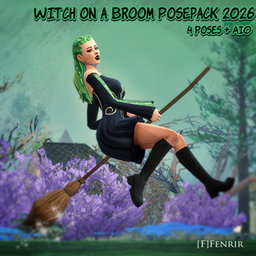 [F] Witch on a Broom Posepack 2026 project image