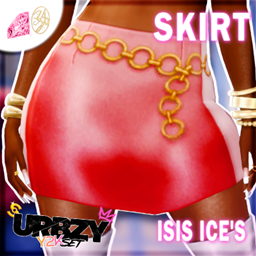 Urbzy Y2K Isis Ice's SKIRT logo