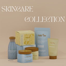Kaziecc ~ Skincare Collection - Jar, Box, refill pouch, Bottle & Tube | 5 Pieces project image