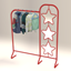 Stars Mirror with Clother Rack logo