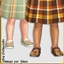 Toddler Fall Plaid Flat Shoes logo