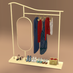 Modern Mirror Clothes Stand logo