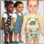 Infants Super Hero Short Overall logo