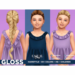 CasualSims -  Gloss Hairstyle Children (No Bangs) logo
