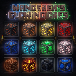 Wanderer's Glowing Ores for Minecraft 1.21 — Shaders screenshot