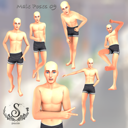 Male poses 09 logo