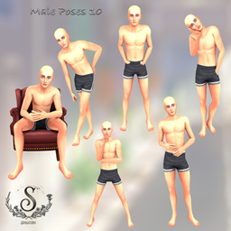 Male poses 10 logo