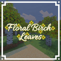 Floral Birch Leaves for Minecraft 1.21 — Textures screenshot